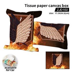 Attack On Titan anime tissue paper canvas box