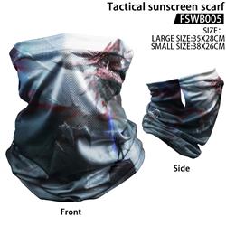 Yu Gi Oh anime tactical sunscreen scarf 44*55cm