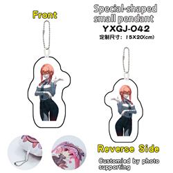 chainsaw man anime keychain