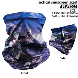 Hatsune Miku anime tactical sunscreen scarf 44*55cm