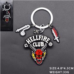 Stranger Things anime keychain