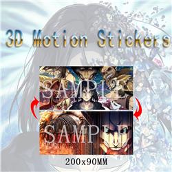 Attack On Titan anime 3d sticker