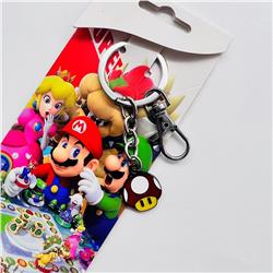 super Mario anime keychain