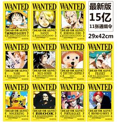One piece anime posters price for a set of 11pcs