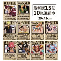 One piece anime posters price for a set of 10pcs