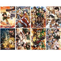 Attack On Titan anime posters price for a set of 8 pcs