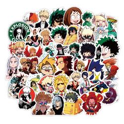 My Hero Academia anime waterproof stickers (50pcs a set)