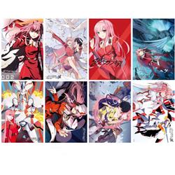 Darling In The Franxx anime posters price for a set of 8 pcs