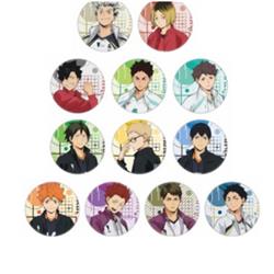 Haikyuu anime badge 12pcs a set