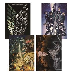 Attack On Titan anime posters price for a set of 4 pcs