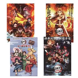 demon slayer kimets anime posters price for a set of 4 pcs