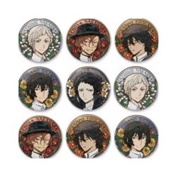 Bungo Stray Dogs anime badge 9 pcs a set