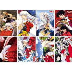 Inuyasha anime wall poster price for a set of 8 pcs