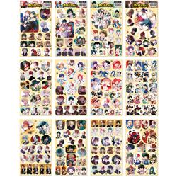 My Hero Academia anime beautifully stickers pack of 12, 21*12cm