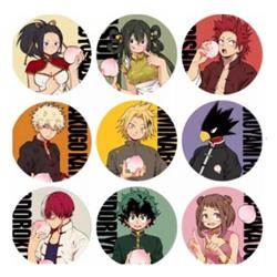 My Hero Academia anime badge 9 pcs a set