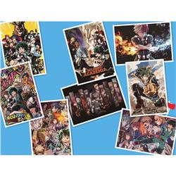 My Hero Academia anime posters price for a set of 8 pcs 42*29cm