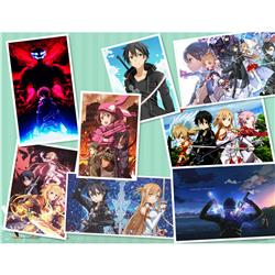 sword art online anime posters price for a set of 8 pcs 42*29cm
