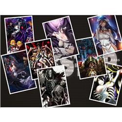 Overlord anime posters price for a set of 8 pcs 42*29cm