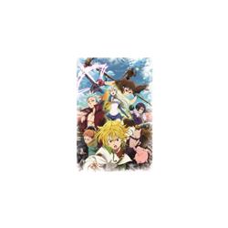 seven deadly sins anime fabric poster 60*30cm