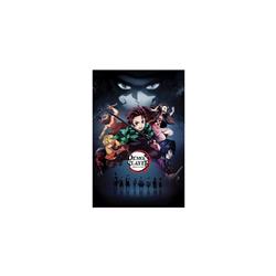 demon slayer kimets anime fabric poster 60*30cm