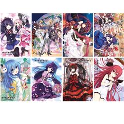 Date A Live anime posters price for a set of 8 pcs
