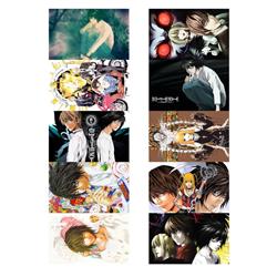 Death Note anime crystal card stickers 8.7*5.5cm 10 pcs a set