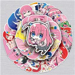 Bocchi the rock anime waterproof stickers (50pcs a set)