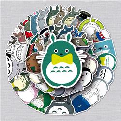 TOTORO anime waterproof stickers (52pcs a set)