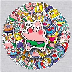 SpongeBob anime waterproof stickers (51pcs a set)