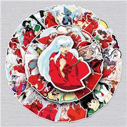 Inuyasha anime waterproof stickers (50pcs a set)