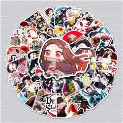 Demon slayer kimets anime waterproof stickers (106pcs a set)