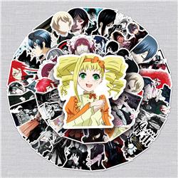 Kuroshitsuji anime waterproof stickers (50pcs a set)