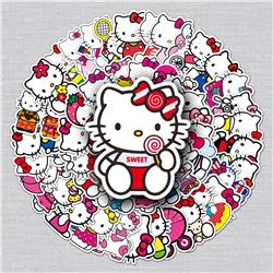 hello kitty anime waterproof stickers (50pcs a set)