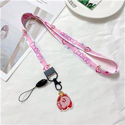 Kirby anime lanyard phonestrap 45cm*2cm