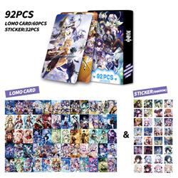 Genshin Impact anime anime lomo cards price for a set of 92 pcs