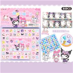 Kuromi anime toys blind box 80 pcs a set