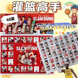 slam dunk anime keychain blind box 40 pcs a set