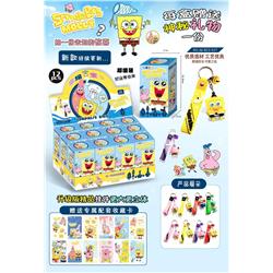 SpongeBob anime keychain blind box 12 pcs a set