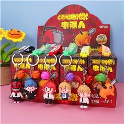 chainsaw man anime keychain 12 pcs a set