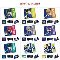 Blue Lock  anime wallet 12*10*2cm