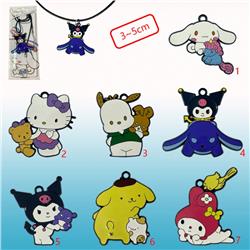 Kuromi anime necklace