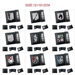 Attack on Titan anime wallet 12*10*2cm