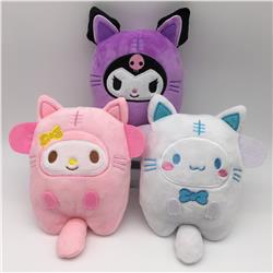 Kuromi anime Plush toy 10cm 3 pcs a set