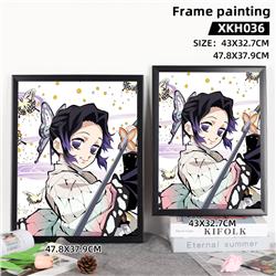 Demon slayer kimets anime frame painting 43*32.7cm,47.8*37.9cm