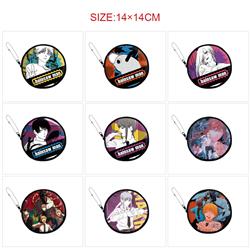 chainsaw man anime pu wallet 14*14cm