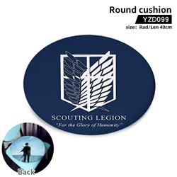 Attack on Titan anime round cushion 40cm