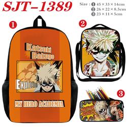 My Hero Academia anime backpack+ lunch bag+pencil bag