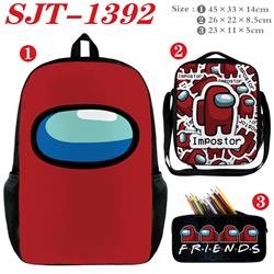 Among Us anime backpack+ lunch bag+pencil bag