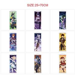 Genshin Impact anime anime wallscroll 25*70cm price for 5 pcs