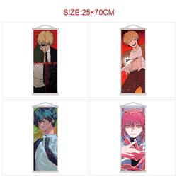 chainsaw man anime wallscroll 25*70cm price for 5 pcs